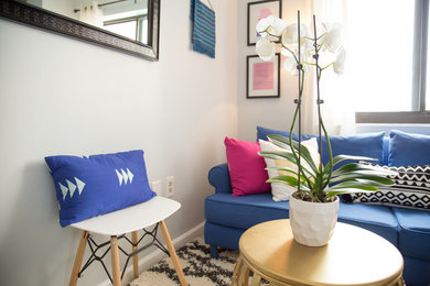 Inspiration for an eclectic home design remodel in Atlanta