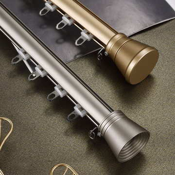 CHT04 Sonder Wall Mounted Drapery Rods With Curtain Rail Rollers
