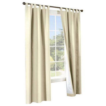 Thermalogic Weather Cotton Fabric Tab Panels Pair Natural