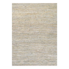 Clouds Area Rug, Ivory/Oatmeal/Sky Blue, Rectangle, 4'x6'