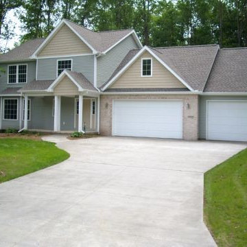 New home front elevation