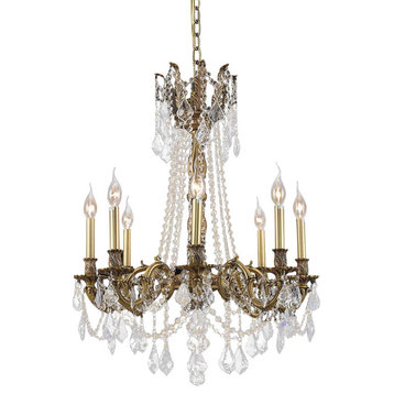 9208 Rosalia Collection Hanging Fixture, Clear, Royal Cut