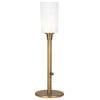 Rico Espinet Nina Table Torchiere, Aged Brass