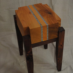 Cedar Night Stand with Aluminum Inlay - Products