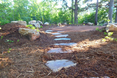 This is an example of a rustic landscaping in Minneapolis.