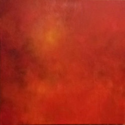 Red Square, 36x36 acrylic/canvas by David Hinske - Paintings
