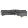 Anders Slate Gray Fabric Sectional Sofa, Hgsc831