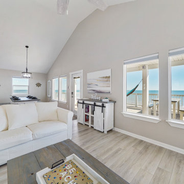 Coastal Home featuring "Castaway Oak" CALI Vinyl flooring.