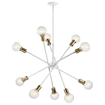 Kichler Armstrong 1 Tier 10-LT Chandelier 43119WH - White