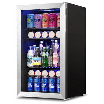 Yeego beverage refrigerator cooler Built-In 140 Cans Freestanding