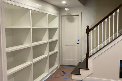 Inspiration for a transitional home design remodel in Boston