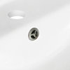 American Imagination 16.5"W Bathroom Undermount Sink Set, White