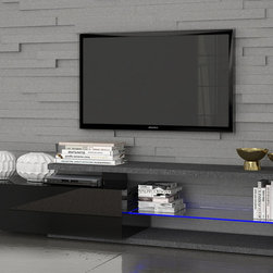 Modern Italian TV Stand Trevor B Black - $675 - Entertainment Centers And Tv Stands