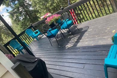 Deck and railing build for Diane