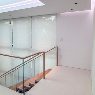 Project #126 | Contemporary Staircases with Integrated LEDs & Glass Railing