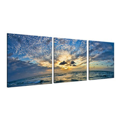 Ready2HangArt - Ready2HangArt Christopher Doherty 'Ocean' Canvas Wall Art (3 Piece) - Prints And Posters