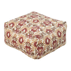 Surya Poufs- (POUF-114) - Floor Pillows And Poufs