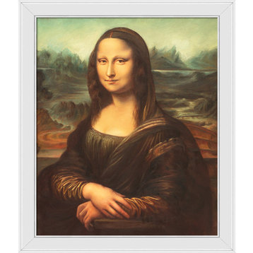 La Pastiche Mona Lisa with Gallery White, 24" x 28"