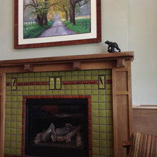 Fireplace and Cabinets
