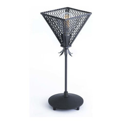 Matrix 7.5" Table Lamp | Oil Bronze - Table Lamps