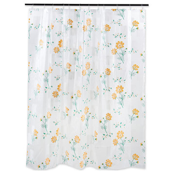 J&M Iris Print Shower Curtain