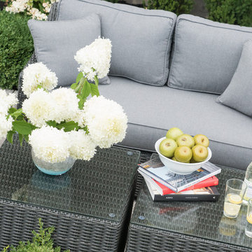 Bretton Slim love seat set - Brad's house
