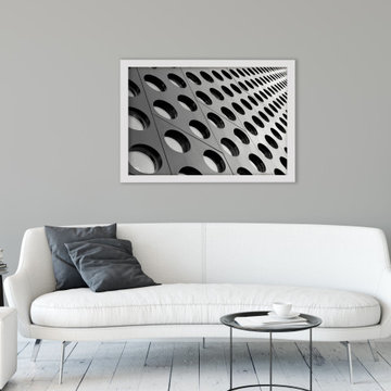Black and White Binary Rhythm Architectural Wall Art Prints