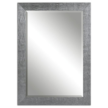 Boutique 42" Textured Silver Wall Mirror