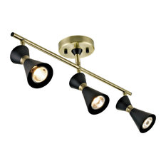 modern brass track lighting
