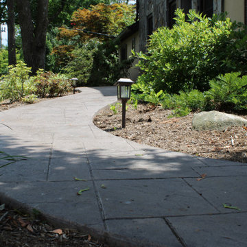 Stamped Concrete Front Walkway