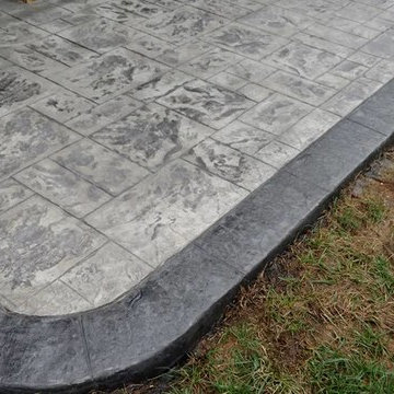 J-Stamped concrete patio