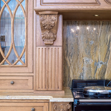 Classic, Sustainable-Wood Victorian Style Kitchen