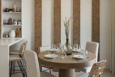 Photo of a medium sized scandinavian dining room in Moscow.