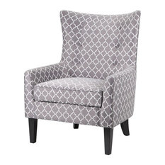 Carissa Shelter Wing Chair, Gray