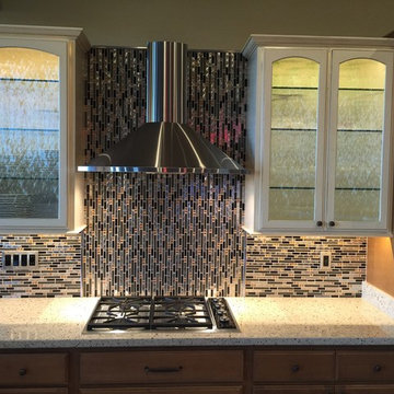 Gold Shimmer Backsplash