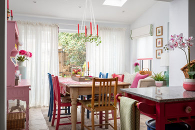 Dining room - eclectic dining room idea in Gloucestershire