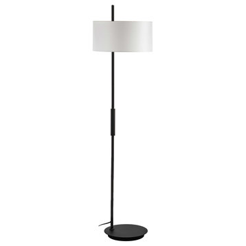 Fitzgerald 1-Light Floor Lamp, Matte Black