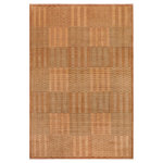 Bareens Designer Rugs - Bohemian Gabbeh Krystal Brown/Beige Wool Rug - 10'0'' x 13'4'' - With strict standards of craftsmanship and quality of materials used this modern inspired hand knotted Gabbeh rug is a unique piece of world art. A fashionable handmade rug crafted by skilled artisans with trendy and elegant design with sophisticated modern color pallet creates a compelling focal point in any living area. Hand-knotted Gabbeh rugs are the simplest of all oriental handmade rugs, featuring small animal and human figures on an empty field. They are also designed with colorful geometric shapes which makes them unique and versatile. A hand-knotted Gabbeh rug is referred to as a modern contemporary and geometric piece of art. Intricately hand-knotted with luxurious wool and outstanding quality this rug meshes with classic to contemporary decor seamlessly.
