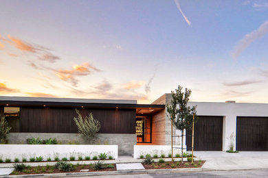 Contemporary exterior home idea in Orange County