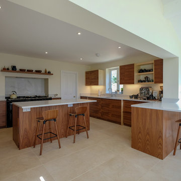 Bookmatched Walnut Kitchen