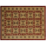 Bareens Designer Rugs - Oriental Ziegler So Red Tan Hand-Knotted Wool Rug - 5'11'' x 8'10'' - Enhance the ambiance of your home with this magnificent Persian-influenced Turkish hand-knotted rug made by skilled artisans capable of creating the most exceptional vegetable dyes and hand-spun wool. This exquisite handmade rug is a one-of-a-kind Peshawar Kafkaz, otherwise identified as Chobi, Chobi Peshawar, Oushak, or Ziegler rug. These handmade rugs are crafted in Pakistan utilizing superior-quality wool imported from Australia, New Zealand, and Korea in two types of weaves: the Persian weave and the Mori weave. This rug is meticulously crafted by hand using the finest natural vegetable dyes extracted from local plants. The artisans use a blend of hand-spun local and fine merino wool, resulting in a rug with a compelling texture, higher lanolin content, and longer staple. The artisans occasionally incorporate natural or artificial silk into the pile to enhance specific motifs. The finished product is an awe-inspiring execution of flawless design and an understated palette that exudes elegance.