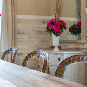 Pop of Fuchsia Dining Room