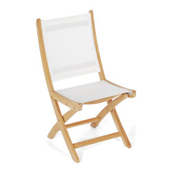 Wintons Teak Mendez Folding Chair - Outdoor Dining Chairs