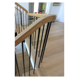 96_Dramatic cantilevered no-riser staircase, Bethesda, MD 20814 ...