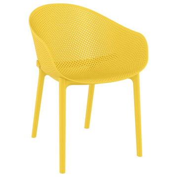 Compamia Sky Outdoor Dining Chair, Set of 2, Yellow