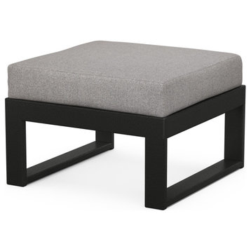 Modular Ottoman, Black/Gray Mist