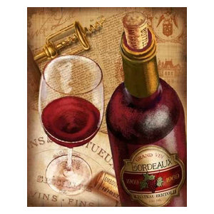 WINE ART PRINT Merlot Conrad Knutsen