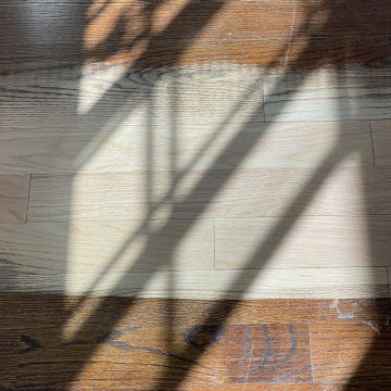Residential remodeling - Strip oak sanding/finishing Natural
