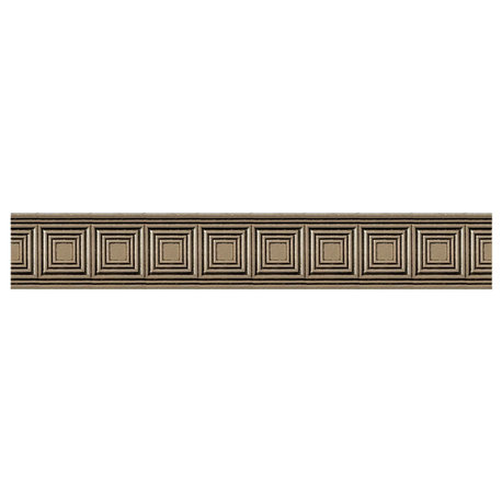 Focus Metal Decorative Border Accent Piece Tile Bronze 2"x12", Set Of 5