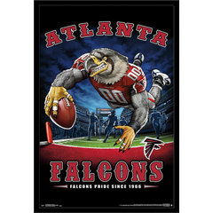 : Trends International NFL Kansas City Chiefs - End Zone 17 Wall  Poster, 22.375 x 34, Barnwood Framed Version : Sports & Outdoors